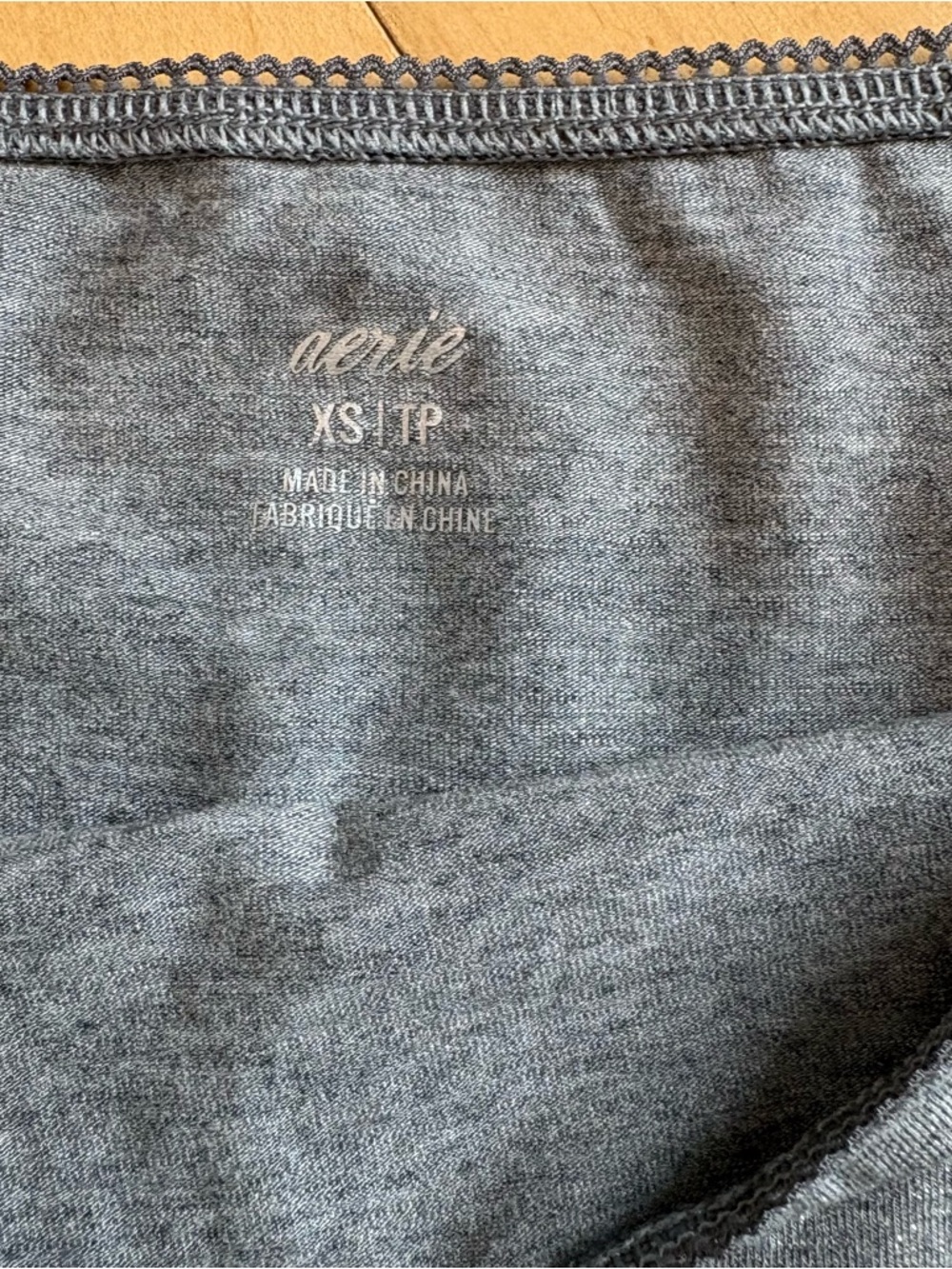 AERIE Real Soft Stretch Maxi Skirt Grey Sparkle Bow Accent Elastic Waist Size XS - Picture 8 of 9